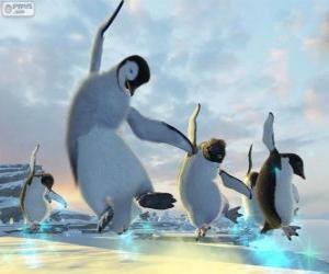 Puzzle Χορεύοντας πιγκουΐνους στο Happy Feet ταινία
